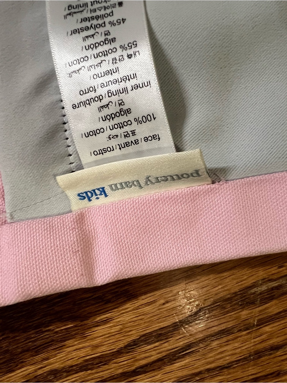 Pink blackout curtains Pottery Barn Kids